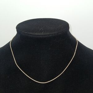 Sterling Silver Rope Necklace 2 grams 8" 1mm​​